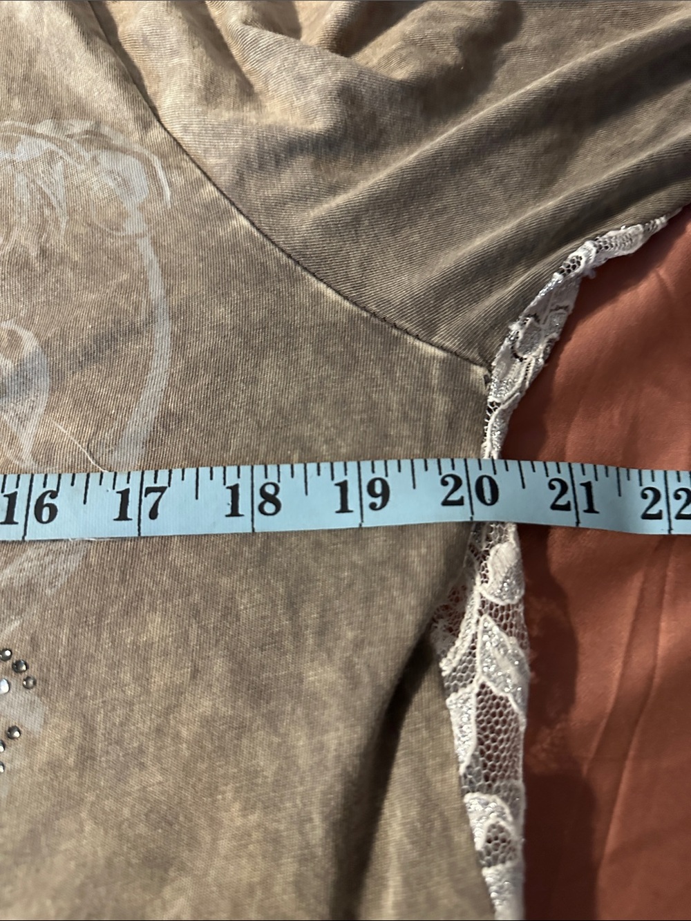 Vocal Taupe Gray Washed Crewneck - Picture 9 of 12